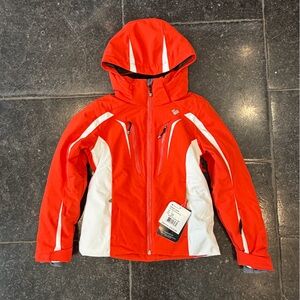 Obermeyer Orange and White Insulated Jacket